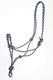 Moutain climbing rope halter 3/8'' DPP braided, w/Lead 8 feet navy/grey, full